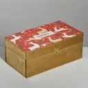 Ящик деревянный «С новым годом» 35x20x15 см 7