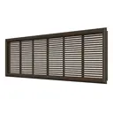 Решётка вентиляционная переточная дверная ERA 227x67(h) ABS пластик цвет коричневый