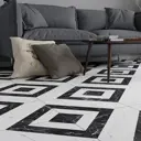 Глазурованный керамогранит Cersanit Diva 42x42 см 1.58 м² матовый цвет чёрно-белый