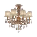 Люстра подвесная FAVOURITE 2442-7U DIADEMA 7 ламп 14 м² цвет жёлтый золотой