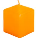 Свеча столбик оранжевая 6x8 см