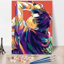 Картина по номерам Red panda Атака Титанов - Леви 30x40 см