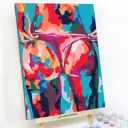 Картина по номерам Red panda Купальник 30x40 см