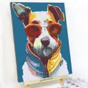 Картина по номерам Red panda Брутальный Джек-Рассел 30x40 см