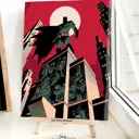 Картина по номерам Red panda Бэтмен Кровавый Закат 30x40 см