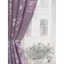 Штора на шторной ленте жаккард "Дубок" р-р 200x250 цвет сиреневый