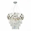 Люстра подвесная хрустальная St Luce SL1232.103.06 6 ламп 18 м² цвет серый