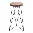 Барный стул Ilwi Mbl 41x75x36 см массив дуба цвет коричневый