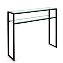 Консоль напольная Allconsoles 1042-CB clear 100x80x25 см сталь цвет черный