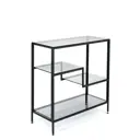 Консоль напольная Allconsoles 1013-CB loft 80x80x35 см сталь цвет черный