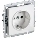 Розетка встраиваемая Iek Brite BR-R14-16-K01 с заземлением цвет белый