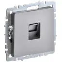 Розетка встраиваемая Iek Brite BR-K10-1-K46 цвет серый