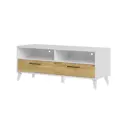 Тумба под телевизор Szynaka-mebele sp. z.o.o. 120x47x42 см МДФ цвет бежево-белый