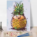 Картина по номерам Red panda Ёжик Ананас 30x40 см