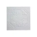 Декоративная плита для потолка Поставщикофф П-18, полистирол, 50x50 см, 40 шт, 10 м²