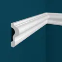 Молдинг Perfect plus на стену из дюропласта белый 2000x26 мм P60