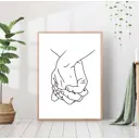 Постер 28 картин Руки влюбленная пара 50x40 см без рамы