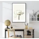 Постер 28 картин "Белый пион" 70x50 см без рамы