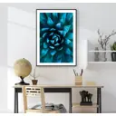 Постер 28 картин "Бирюзовый цветок" 70x50 см без рамы