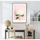 Постер 28 картин "Белая гортензия" 70x50 см без рамы