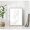 Постер 28 картин "Ветви с листьями" 70x50 см без рамы