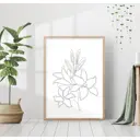 Постер 28 картин "Букет из лилий" 70x50 см без рамы