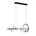 Люстра подвесная LOFT IT 10023/900 Molecule 7 ламп 14 м² цвет черный