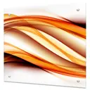 Защитный экран Borntoprint Абстракция линия 60x50x0.4 см закаленное стекло цвет прозрачный