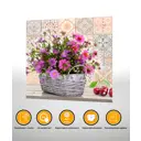 Защитный экран Borntoprint Корзина с цветами 60x50x0.4 см закаленное стекло цвет прозрачный