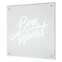 Защитный экран Borntoprint Bon appetit 60x55x0.4 см закаленное стекло цвет прозрачный