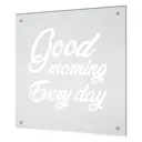 Защитный экран Borntoprint Good morning 60x60x0.4 см закаленное стекло цвет прозрачный