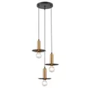 Светильник подвесной VELE LUCE VL5892P13 Gustoso 3 лампы 6 м² цвет черный