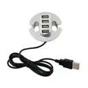 Разветвитель для USB GTV 4 порта серебро