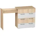 Комод Мебелони Белладжио 3 ящика 80x46x89 см ЛДСП цвет белый