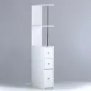 Тумба напольная Simaland Адель 3 ящика 94x9x50 см ЛДСП цвет белый
