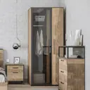 Шкаф Моби Трувор 54x210x88 см ЛДСП цвет бежевый