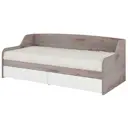 Кровать Мэрдэс Крд 195x74.5x95.5 см цвет серый дуб/белый жемчуг