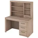 Компьютерный стол Мэрдэс Стя130+Нст130Я Нн 130x160x72 см ЛДСП цвет серый дуб