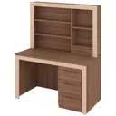 Компьютерный стол Мэрдэс Стя130+Нст130Я Шко 130x160x72 см ЛДСП цвет коричневый/кофе