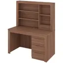 Компьютерный стол Мэрдэс Стя130+Нст130Я Шш 130x160x72 см ЛДСП цвет коричневый