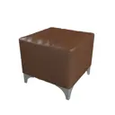 Банкетка Гранд-кволити 48x48 см цвет коричневый 3737050
