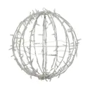 Светящаяся электрическая фигура Шар 30 см 120 LED пластик теплый белый свет