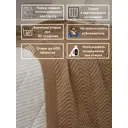 Плед-покрывало AlmaForHome RiddleLine Елка/тембеж, 90x160 см, трикотаж, цвет бежевый