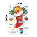 Наклейки-стикеры "Новогодний носок" 21x30 см, 1 шт