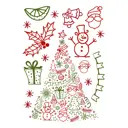 Наклейка декоративная А3 "Елочка с подарками 2" 32x45 см, 1 шт