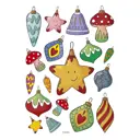 Наклейка декоративная А3 "Ёлочные игрушки" 32x45 см, 1 шт