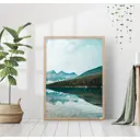 Постер 28 картин "Горное озеро" 50x70 см, в подарочном тубусе без рамы