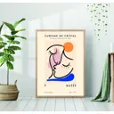 Постер 28 картин "Влюбленная пара кубизм" 50x70 см, в подарочном тубусе без рамы