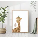 Постер 28 картин "Жираф" 50x70 см, в подарочном тубусе без рамы