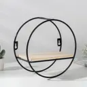 Полка Доляна 20x10 см металл цвет черный